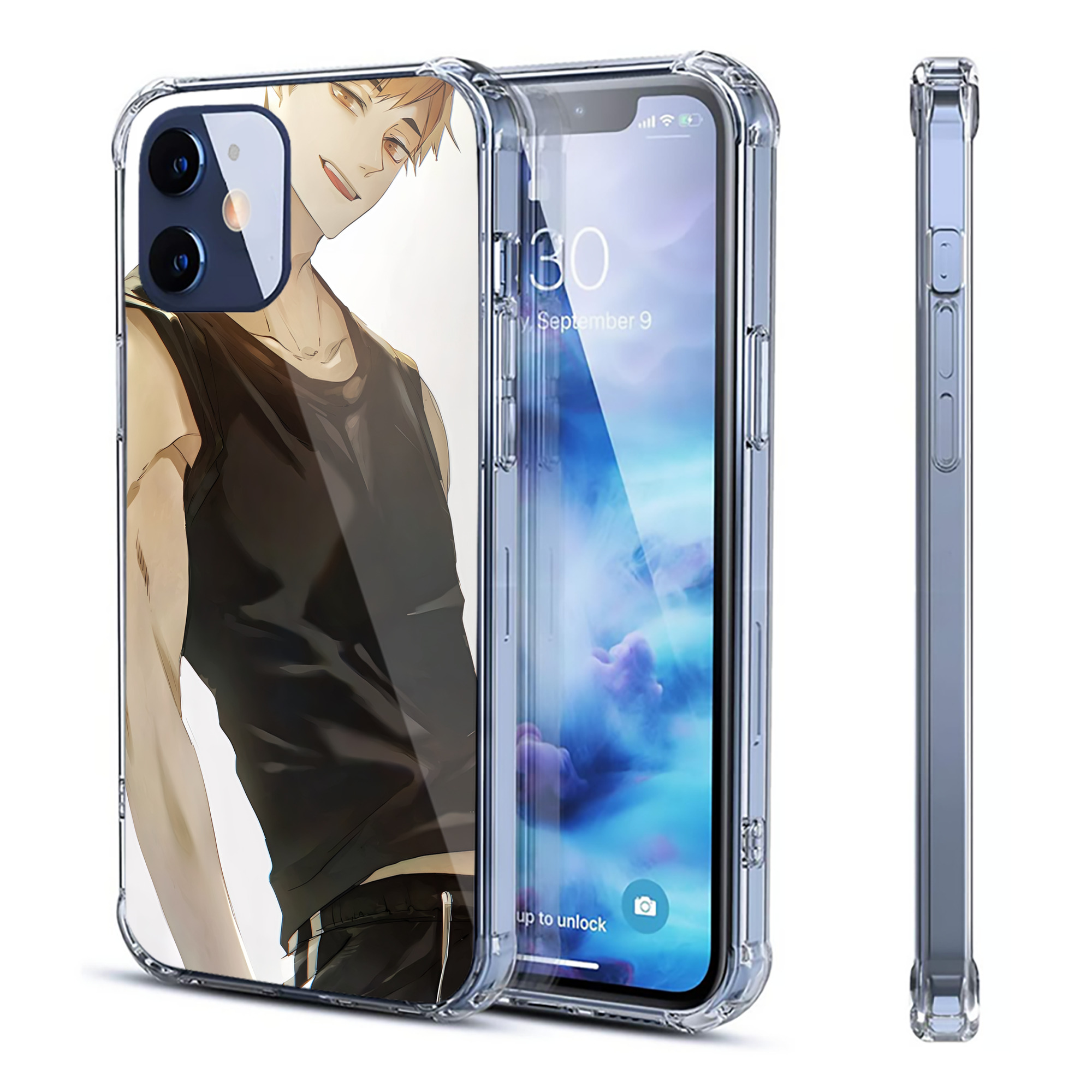 （画像用） ハイキュー!! Haikyu!! 【iPhone 12シリーズ対応】透明スマホケース（クリアソフトケース）